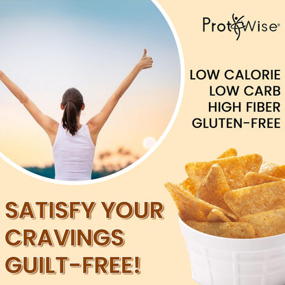 ProtiWise Spicy Nacho Cheese Chips | High-Protein & Fiber (1ct)