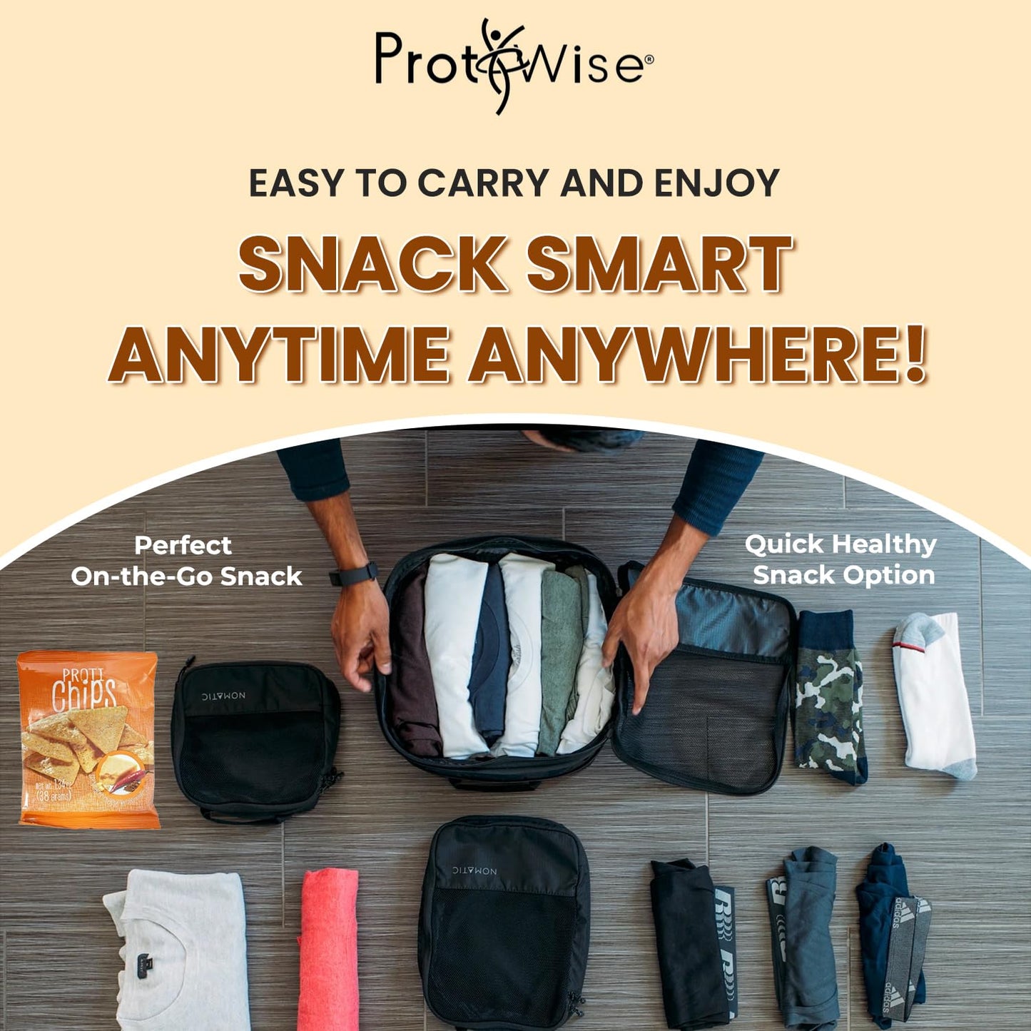 ProtiWise Spicy Nacho Cheese Chips | High-Protein & Fiber (1ct)