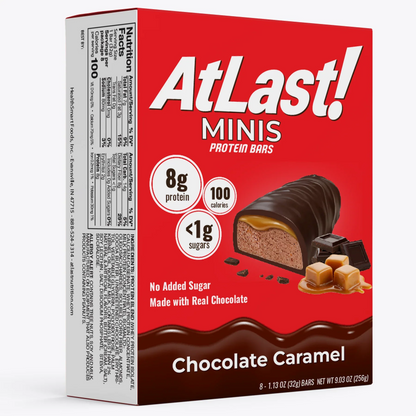 Atlast! MINIS Chocolate Caramel Protein Bars 8ct