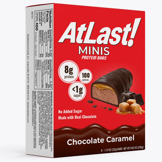 Atlast! MINIS Chocolate Caramel Protein Bars 8ct