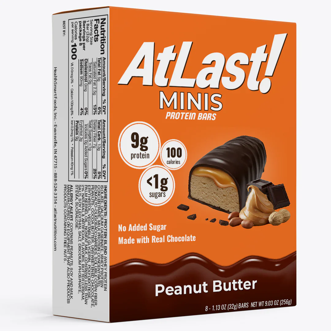 Atlast! MINIS Peanut Butter Protein Bars (8ct)