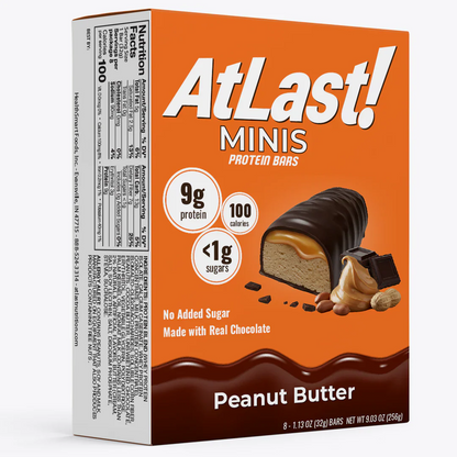 Atlast! MINIS Peanut Butter Protein Bars (8ct)