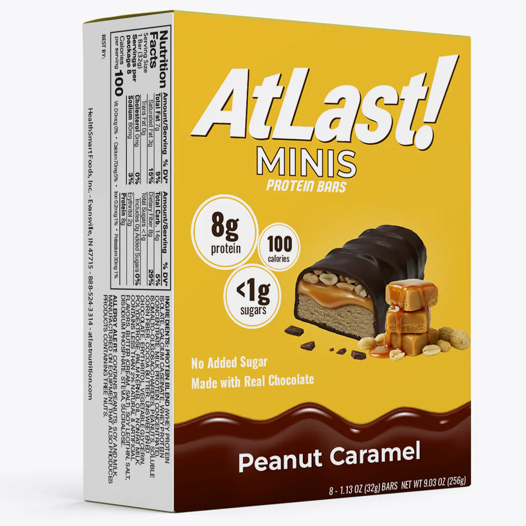 Atlast! MINIS Peanut Caramel Protein Bars (8ct)
