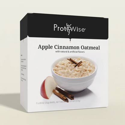 ProtiWise Apple Cinnamon Oatmeal | High-Fiber Oatmeal (7ct)