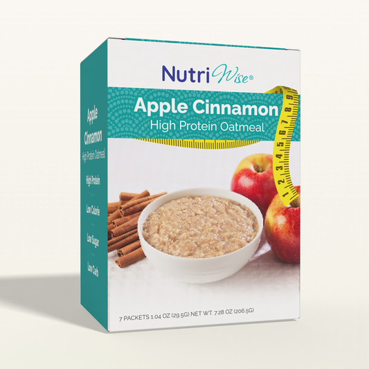 NutriWise High-Protein Oatmeal with Apples & Cinnamon (7/Box)