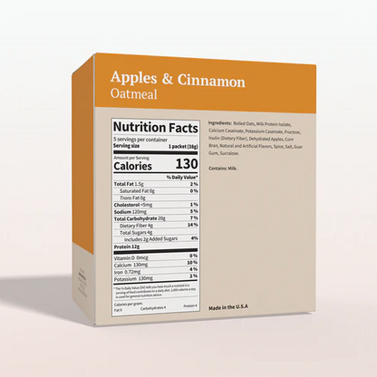 BestMed High-Protein Oatmeal, Apples & Cinnamon (5ct)