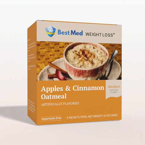 🎁 BestMed High-Protein Oatmeal, Apples & Cinnamon (5ct) (100% off)