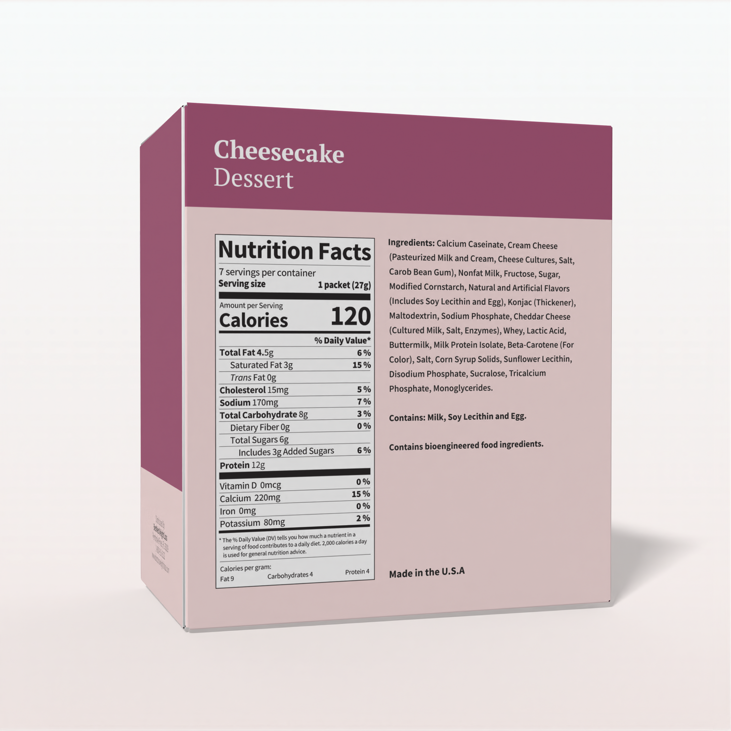 BestMed High-Protein Pudding, Cheesecake (7ct)