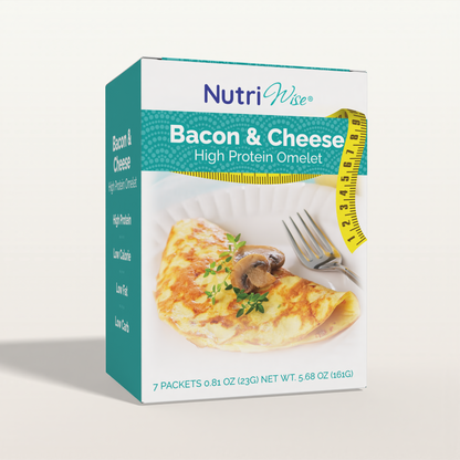 NutriWise High-Protein Bacon & Cheese Omelet Mix (7/Box)