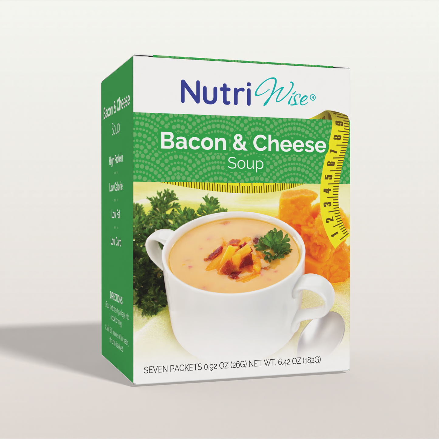 Nutriwise High-Protein Bacon & Cheese Soup (7/Box)