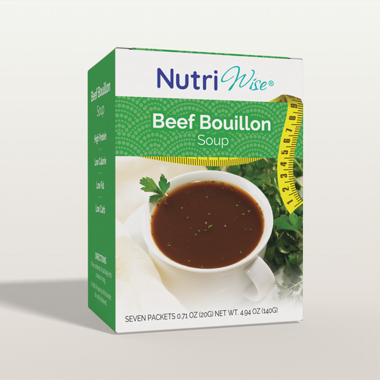 NutriWise Protein Beef Bouillon Diet Protein Soup (7/Box)