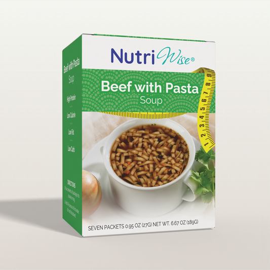 NutriWise Protein Beef with Pasta Diet Protein Soup (7/Box)