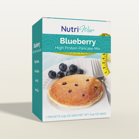 NutriWise High-Protein Blueberry Pancake Mix (7/Box)