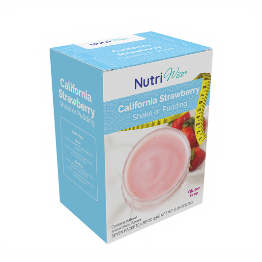 NutriWise California Strawberry Shake or Pudding (7/Box)