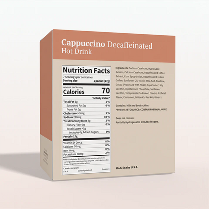 BestMed Low- Fat Cappuccino Decaffeinated (7ct)