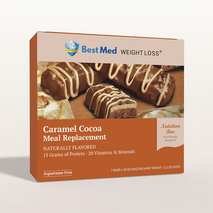 BestMed Meal Replacement Protein Bar, Cocoa Caramel (7ct)