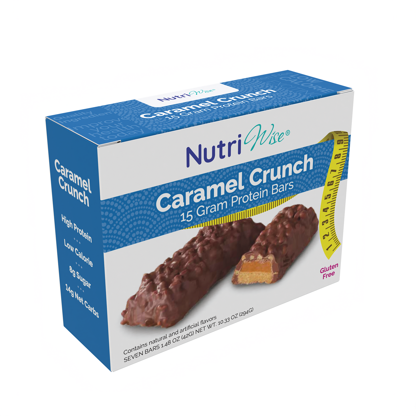 NutriWise Caramel Crunch Bar (7/Box)