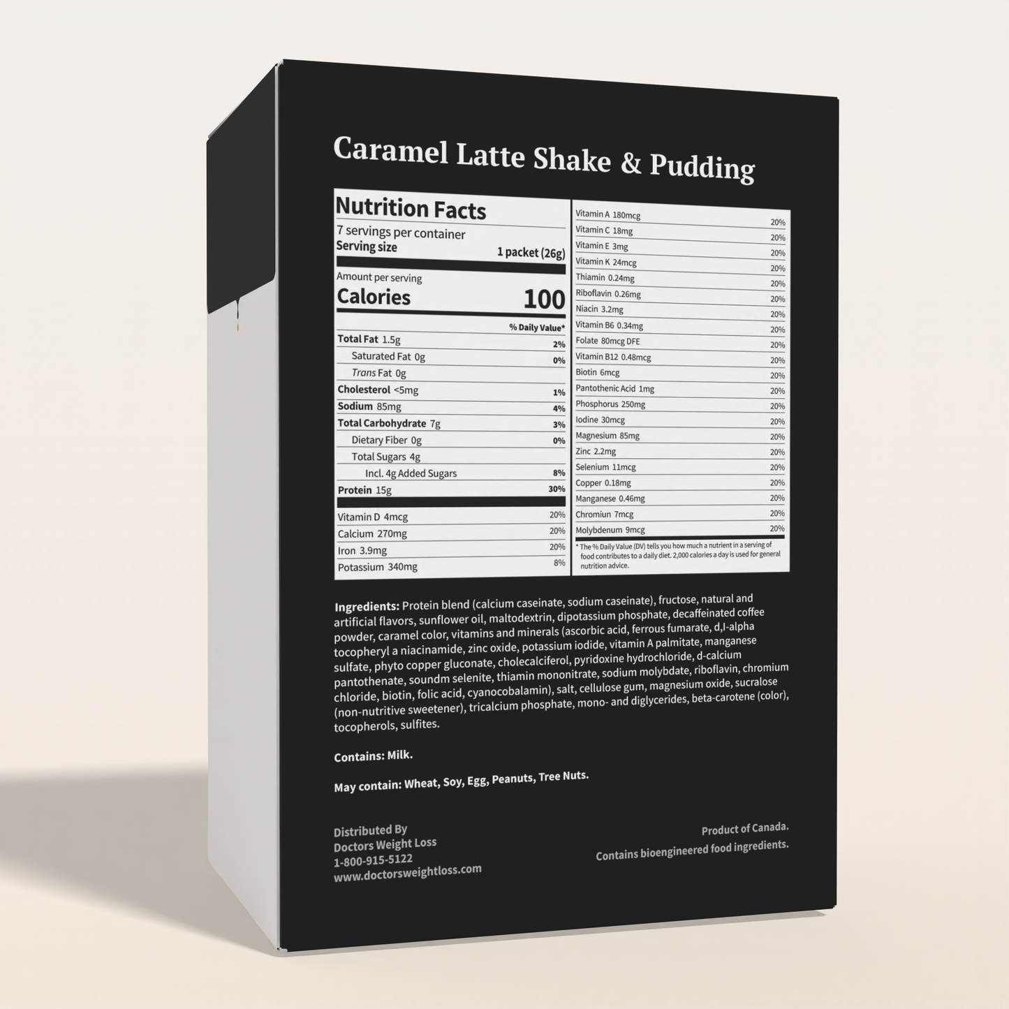 ProtiWise Caramel Latte Shake & Pudding (7/Box)