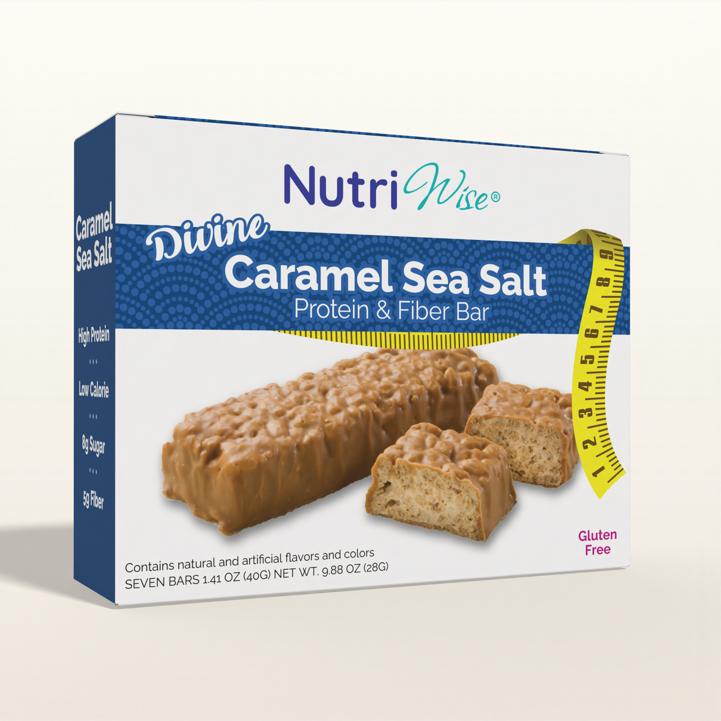 NutriWise Divine Caramel Sea Salt Bar (7/Box)