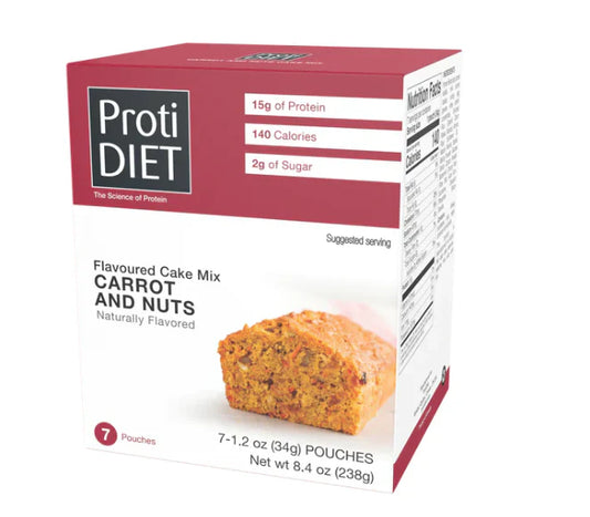 ProtiDIET Carrot & Nuts Mug Cake | Protein-Packed Treat (7ct)