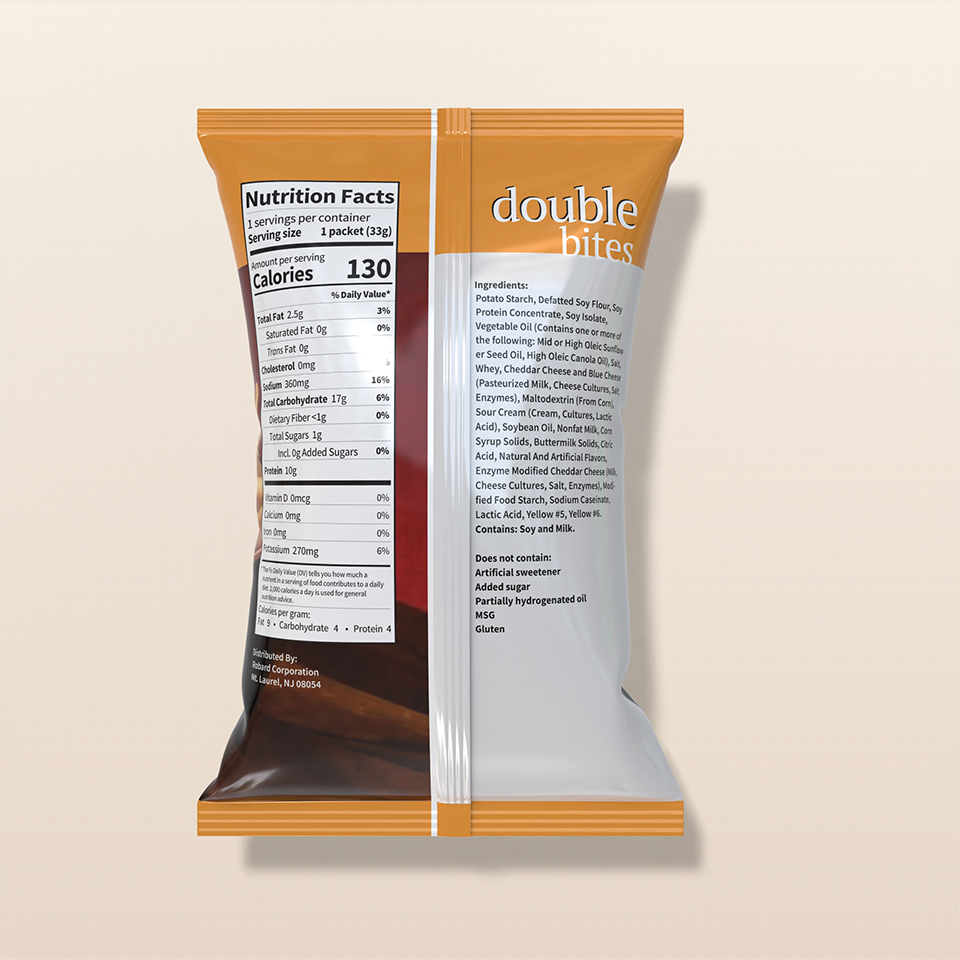 BestMed Double Bites High-Protein Chips, Cheddar Cheese (1ct)
