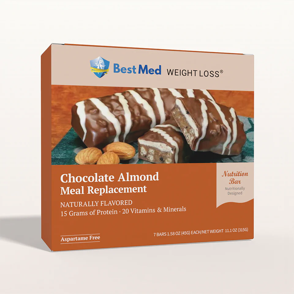 BestMed Meal Replacement Protein Bar, Chocolate Almond (7ct)