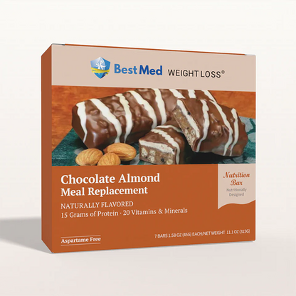 BestMed Meal Replacement Protein Bar, Chocolate Almond (7ct)