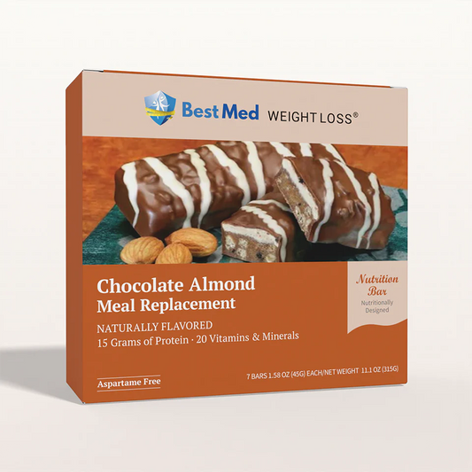 BestMed Meal Replacement Protein Bar, Chocolate Almond (7ct)