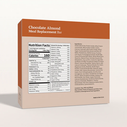 BestMed Meal Replacement Protein Bar, Chocolate Almond (7ct)