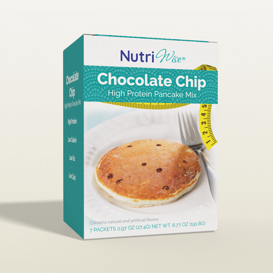 NutriWise High-Protein Chocolate Chip Pancake Mix (7/Box)