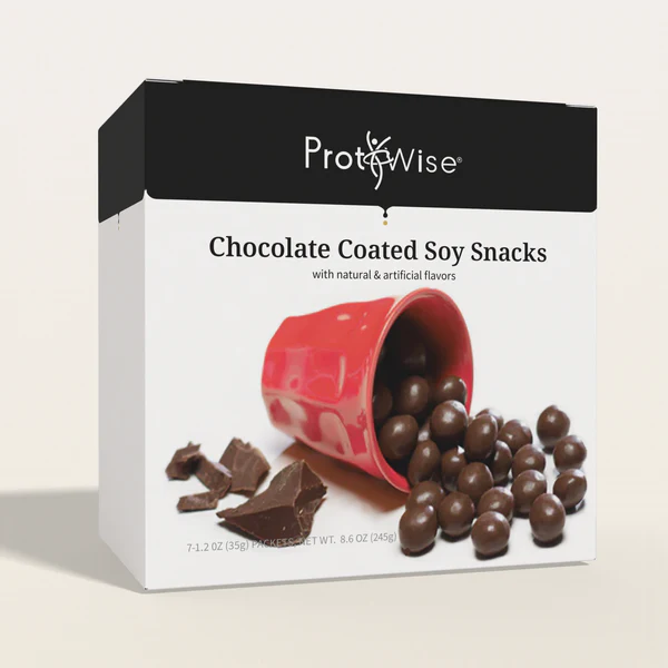 ProtiWise Chocolate Coated Soy Snacks | Diet Snacks (7ct)