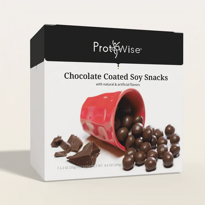 ProtiWise Chocolate Coated Soy Snacks | Diet Snacks (7ct)
