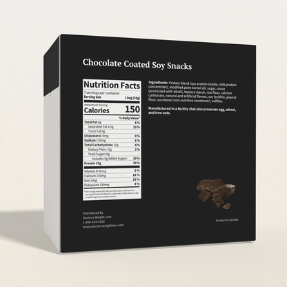 ProtiWise Chocolate Coated Soy Snacks | Diet Snacks (7ct)