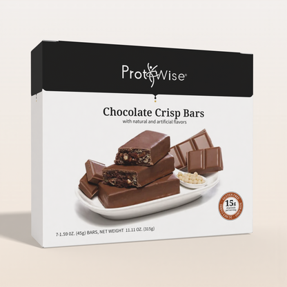 ProtiWise Chocolate Crisp High-Protein Bars (7/Box)