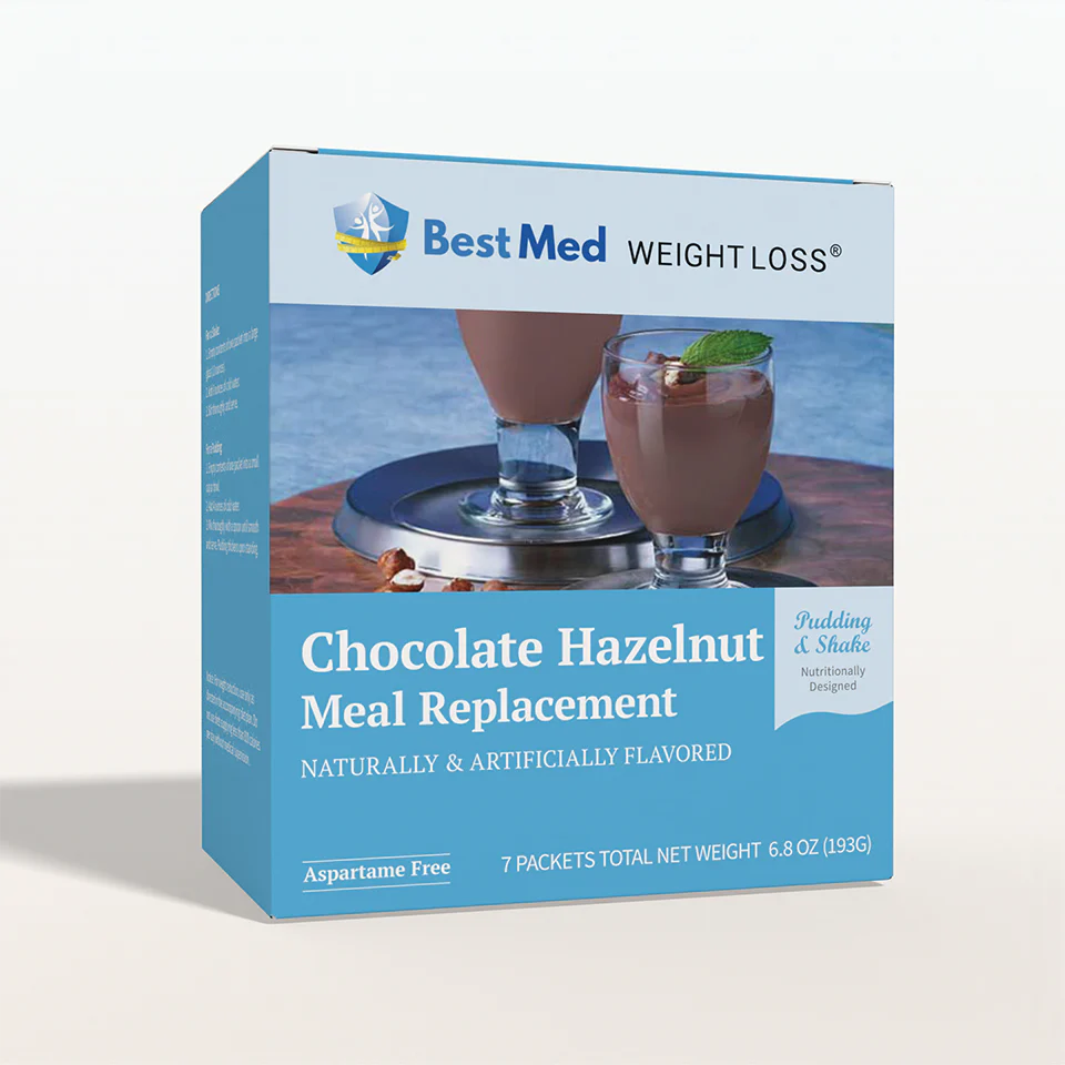 BestMed Chocolate Hazelnut Pudding & Shake Meal Replacement (7ct)