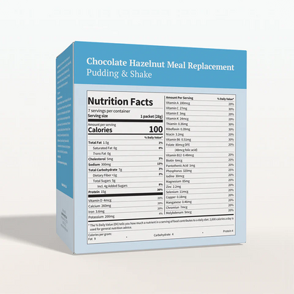 BestMed Chocolate Hazelnut Pudding & Shake Meal Replacement (7ct)