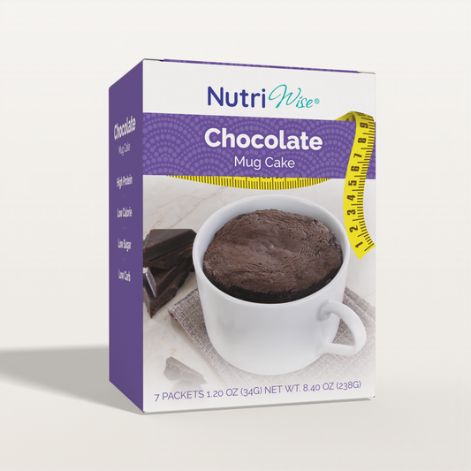 NutriWise High-Protein Chocolate Mug Cake Mix (7/Box)