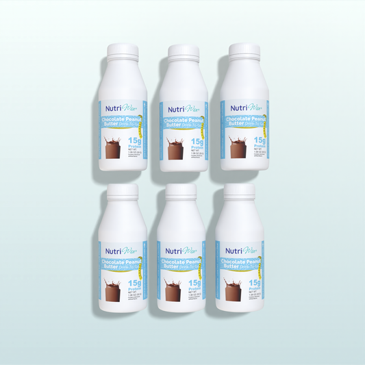 NutriWise Chocolate Peanut Butter Shake (6-Pack Bottles)