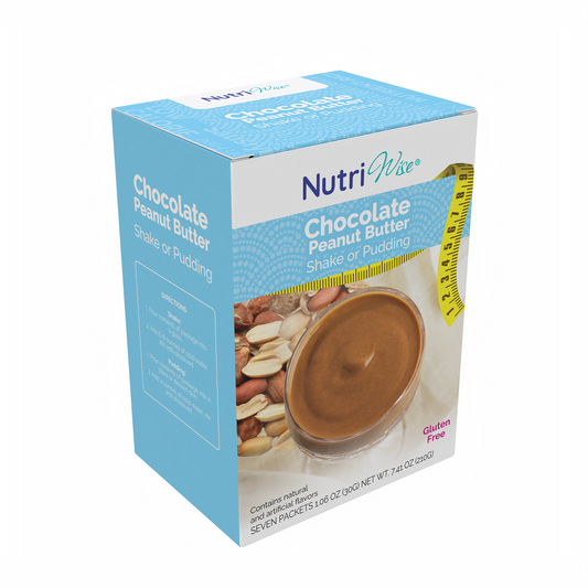 NutriWise Chocolate Peanut Butter Shake or Pudding (7/Box)