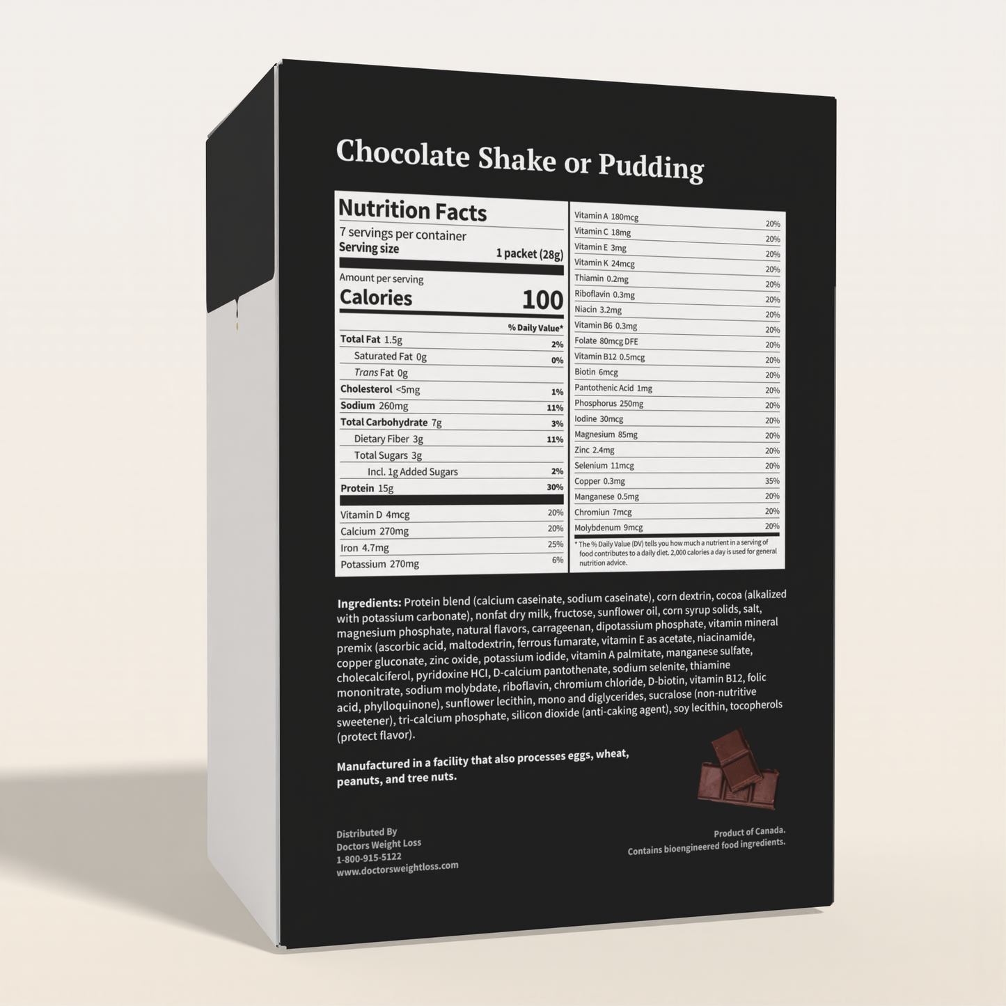 ProtiWise High-Protein Chocolate Shake or Pudding (7/Box)