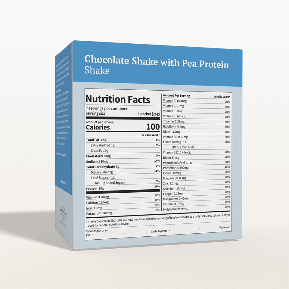 BestMed Chocolate Shake, High-Quality Pea Protein (7ct)