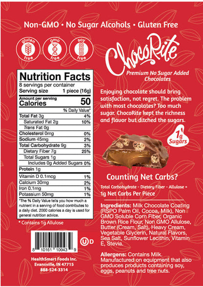 ChocoRite Crispy Caramels | Keto-Friendly (8ct)