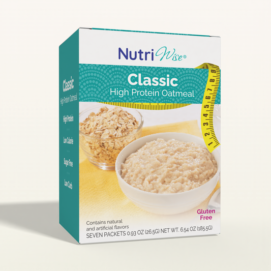 NutriWise Classic Oatmeal, High-Protein, Low-Carbs (7/Box)