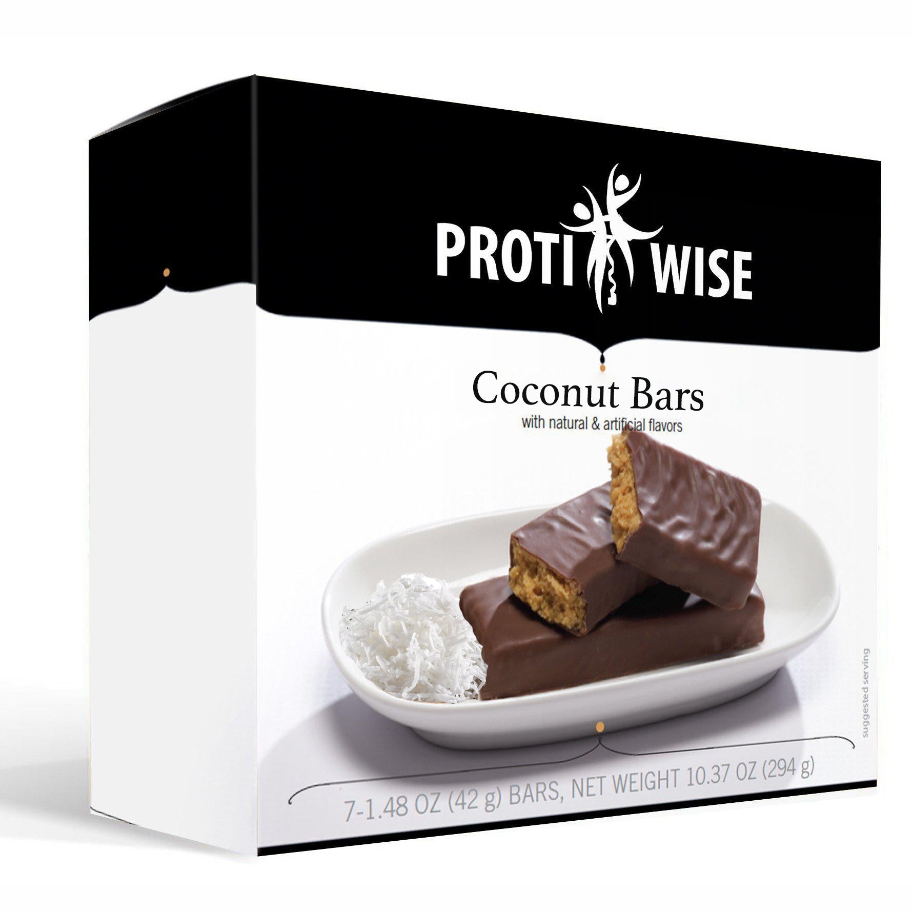 ProtiWise - Coconut Bars (7/Box) - Doctors Weight Loss