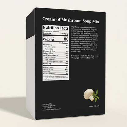 ProtiWise Cream of Mushroom Soup | High-Protein Mushroom Soup (7ct)
