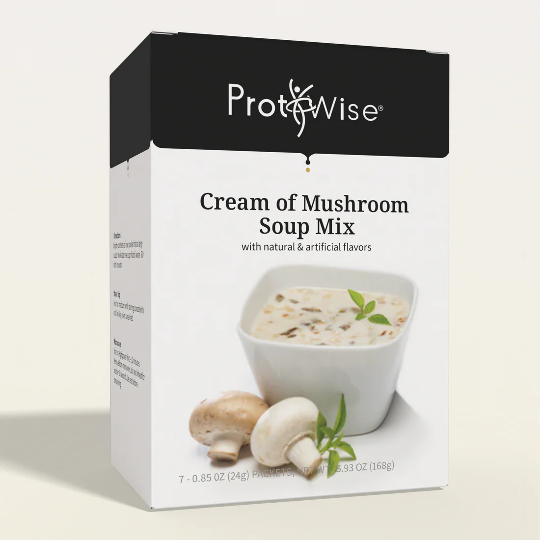 ProtiWise Cream of Mushroom Soup | High-Protein Mushroom Soup (7ct)
