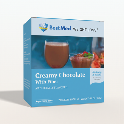 BestMed Pudding & Shake, Creamy Chocolate with Fiber (7ct)