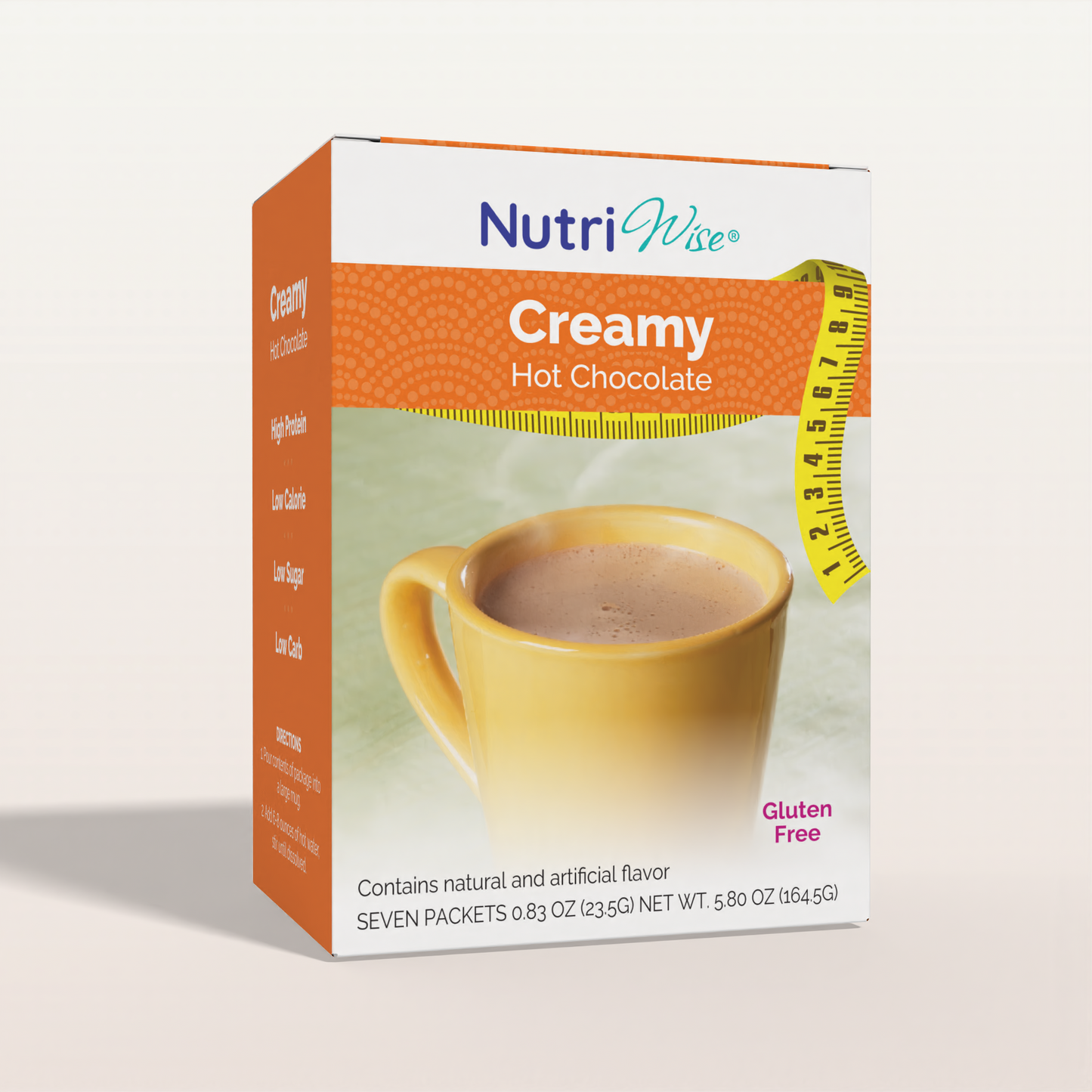 NutriWise Creamy Classic Hot Chocolate (7/Box)