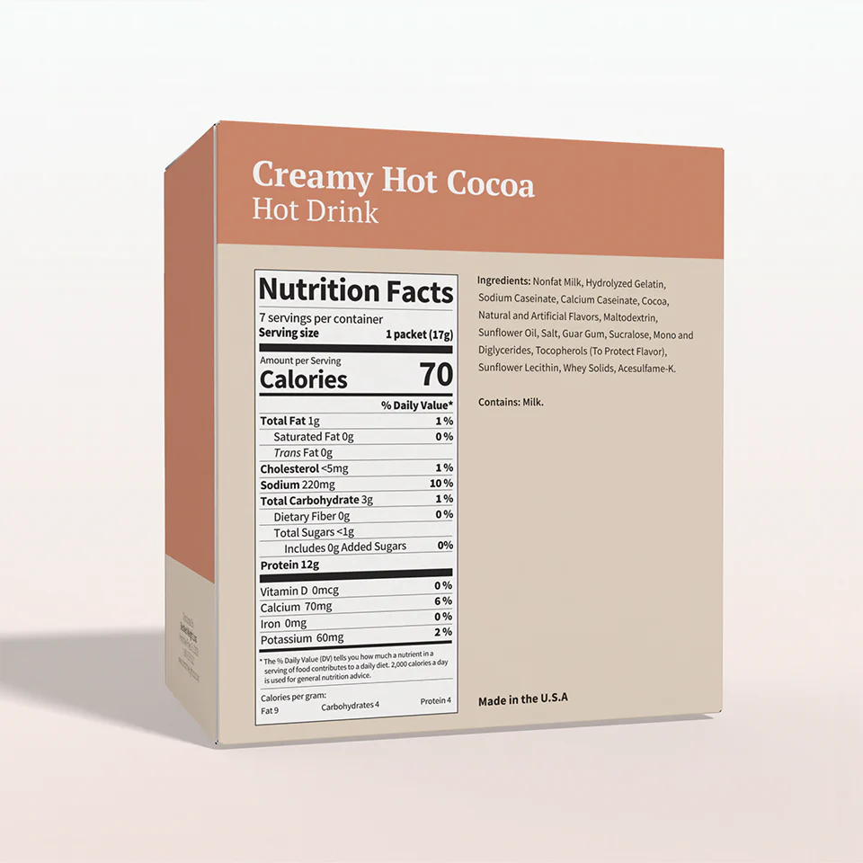 BestMed Creamy Hot Cocoa Protein Drink (7ct)