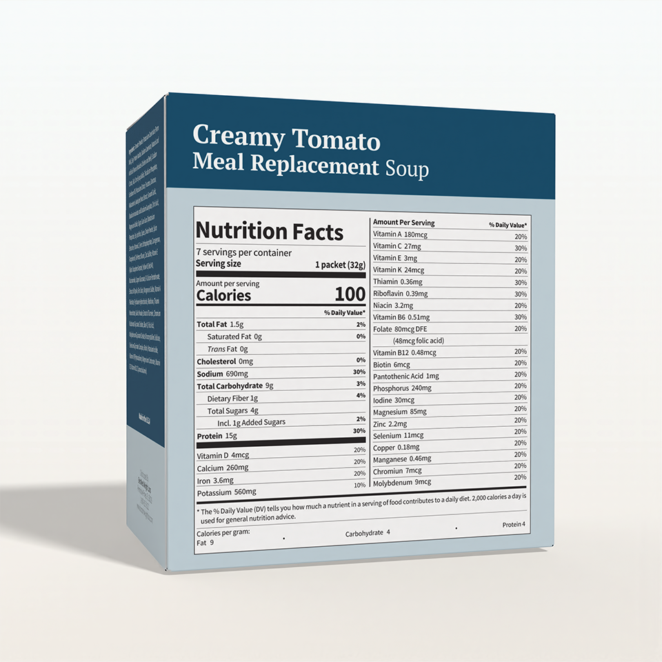 BestMed High-Protein Creamy Tomato Soup, Meal Replacement (7/Box)